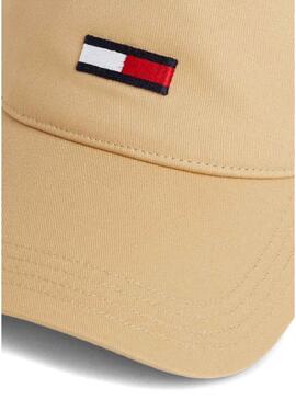 Cappellino Tommy Jeans Elongated Flag Tostato