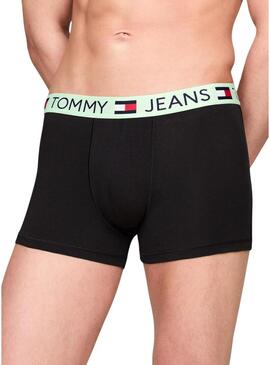 Confezione da 3 boxer Tommy Jeans Trunk Essential neri per uomo.