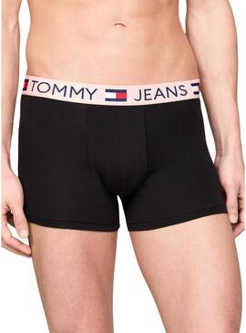 Confezione da 3 boxer Tommy Jeans Trunk Essential neri per uomo.