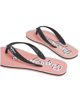 Ciabatte Pepe Jeans Bay Beach Brand rosa per donna