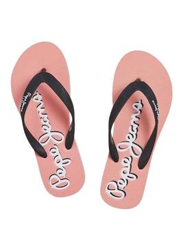 Ciabatte Pepe Jeans Bay Beach Brand rosa per donna