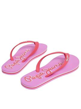 Infradito Pepe jeans Bay Beach Brand Rosa Per Donna