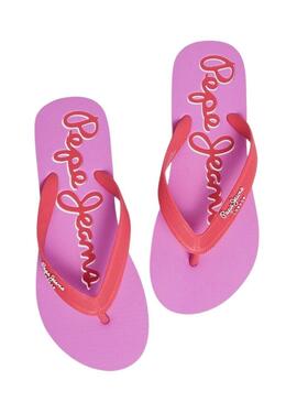 Infradito Pepe jeans Bay Beach Brand Rosa Per Donna