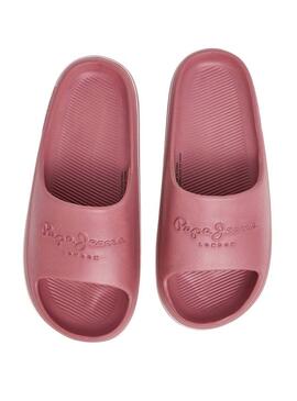 Ciabatte Pepe Jeans Beach Slide Rosa per Donna