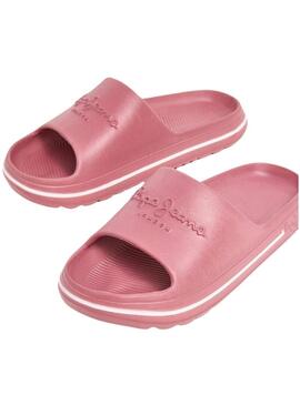 Ciabatte Pepe Jeans Beach Slide Rosa per Donna