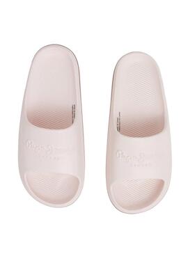 Ciabatte Pepe Jeans Beach Slide Rosa per Donna