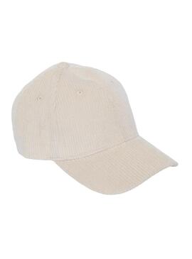 Cappello Pieces Nola Bianco Sporco per Donna