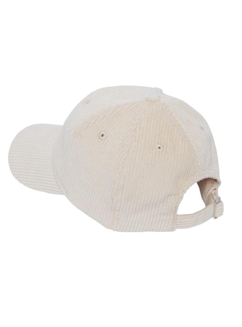 Cappello Pieces Nola Bianco Sporco per Donna