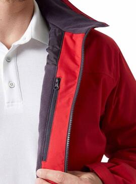 Giacca Helly Hansen Crew Midlayer Rossa per Uomo