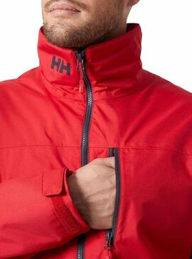 Giacca Helly Hansen Crew Midlayer Rossa per Uomo