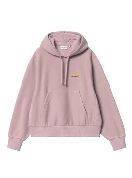 Maglione Carhartt American Script Rosa per Donna