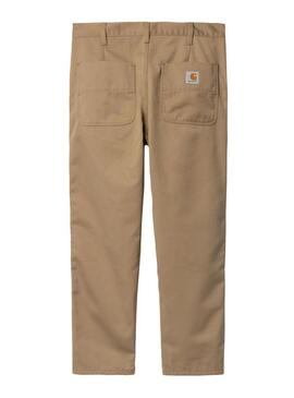 Pantalone Carhartt Abbott Beige per Uomo