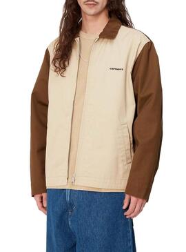 Giacca Carhartt Module Script Beige per Uomo