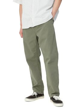 Pantaloni Carhartt Flint Verde per Uomo