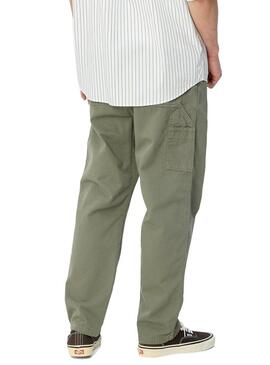 Pantaloni Carhartt Flint Verde per Uomo