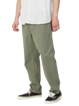 Pantaloni Carhartt Flint Verde per Uomo