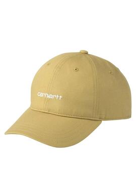 Cappello Carhartt Canvas Script Giallo per Uomo e Donna