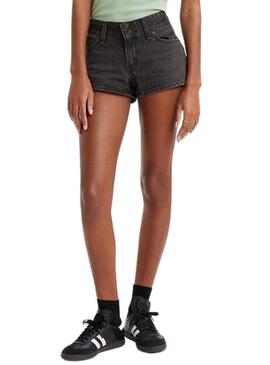 Shorts Levis Superlow Nero per Donna