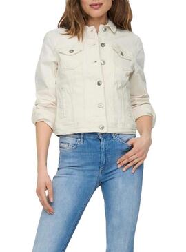 Giacca Only Tia Denim Beige per donna