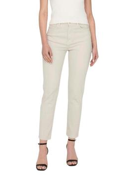 Pantaloni Only Emily Beige per Donna