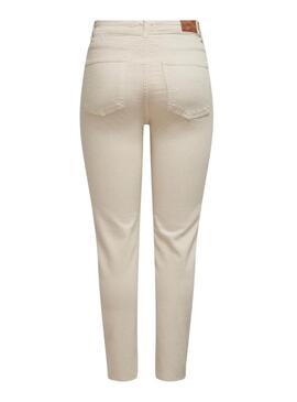 Pantaloni Only Emily Beige per Donna