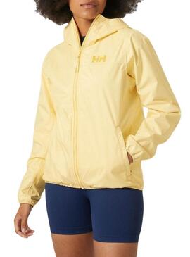 Giacca a vento Helly Hansen Belfast gialla per donna