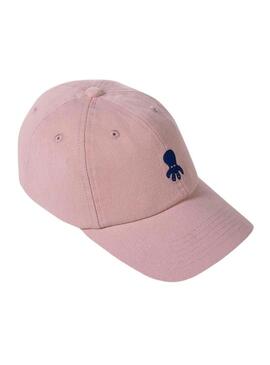 Cappello El Pulpo Washed Logo Rosa per Uomo