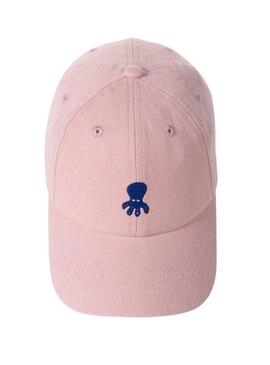 Cappello El Pulpo Washed Logo Rosa per Uomo