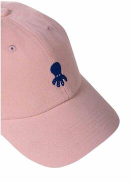 Cappello El Pulpo Washed Logo Rosa per Uomo