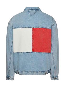 Giacca di jeans Tommy Jeans Aiden oversize da uomo