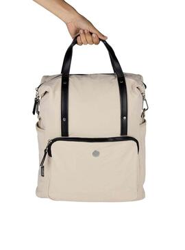 Zaino Munich Bloom beige per donna