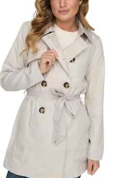 Cappotto Only Valerie beige per donna