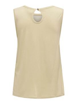 Maglietta Only Flora Beige per donna