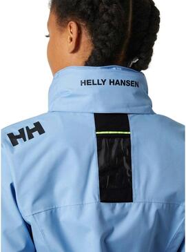 Giacca Helly Hansen Crew Hooded Blu per Donna