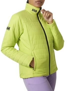 Giacca Helly Hansen Crew Insulator verde per donna