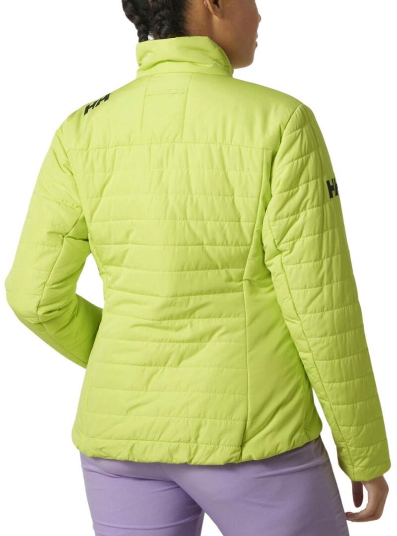 Giacca Helly Hansen Crew Insulator verde per donna