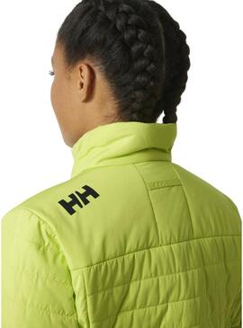 Giacca Helly Hansen Crew Insulator verde per donna