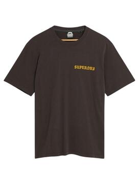 Maglietta Superdry Tatto Graphic Loose nera per uomo