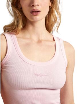 Maglietta Pepe Jeans Lane Rosa per Donna