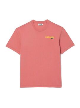 Maglietta Lacoste Retro Loose Coral per Uomo