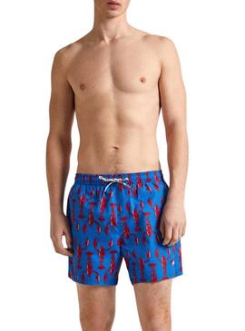 Costume da bagno Pepe Jeans Lobster blu per uomo