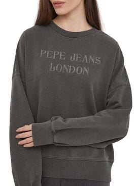 Felpa Pepe Jeans Kelly Nero per Donna