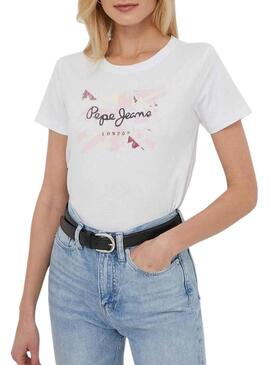 Maglietta Pepe Jeans Kallan Bianca per Donna