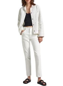 Cappotto Pepe Jeans Anny Bianco per donna