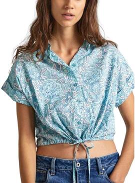 Camicia Pepe Jeans Mer Blu Per Donna