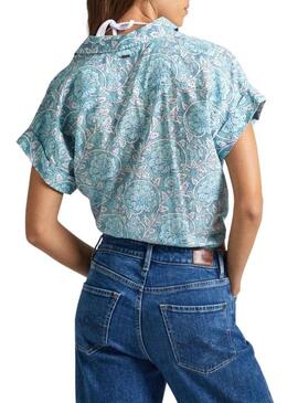 Camicia Pepe Jeans Mer Blu Per Donna