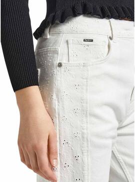 Jeans Pepe Jeans Straight Jeans bianchi per donna.