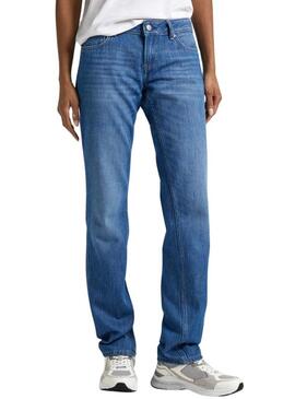 Jeans Slim Pepe Jeans in denim per donna.