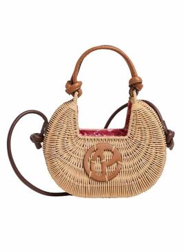 Borsa Pepe Jeans Janea Soleil in vimini per donna