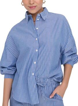 Camicia Only Larja Blu per Donna